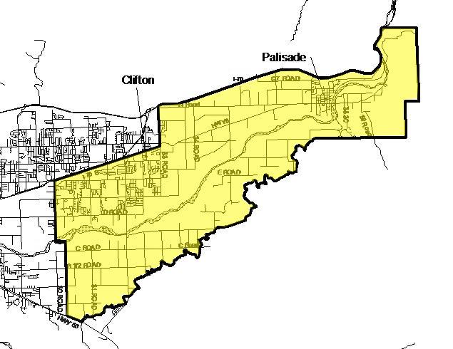 Map of Upper Grand Valley Pest Control District