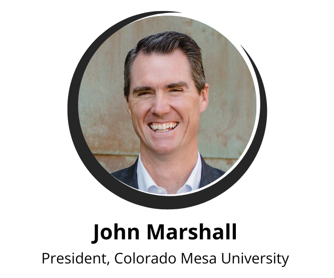 Photograph of John Marshall President of Colorado Mesa University