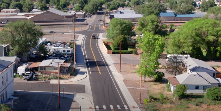 Aerial view of Clifton 1st & Grand Road Project