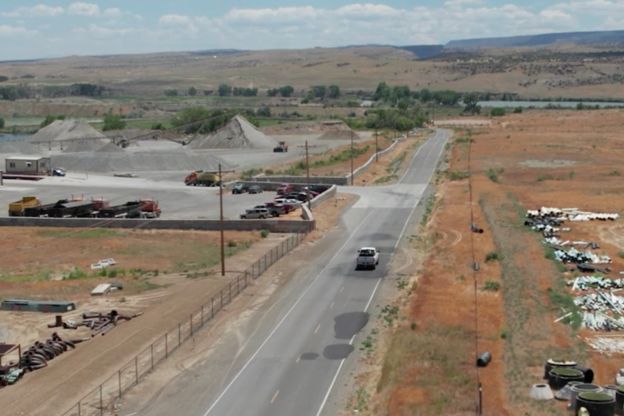 Aerial view Coffman Road Project location.