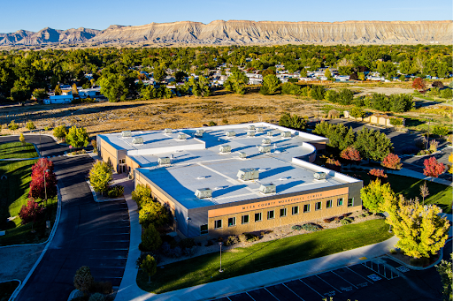 Aerial shot of Mesa County Workforce Center